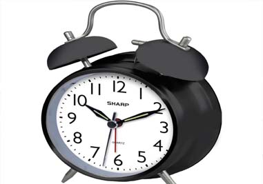 Metal Alarm Table Clock