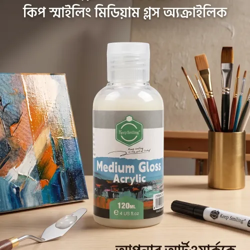 কিপ স্মাইলিং মিডিয়াম গ্লস অ্যাক্রিলিক
